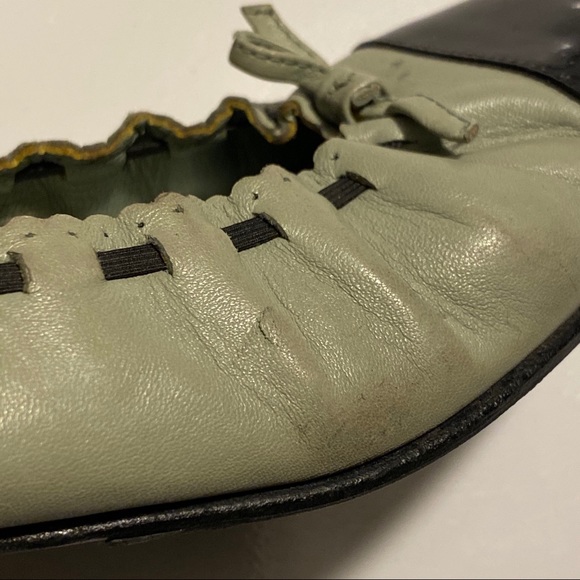 Chanel Seafoam Green Patent Toe Ballet Flats - Picture 14 of 17